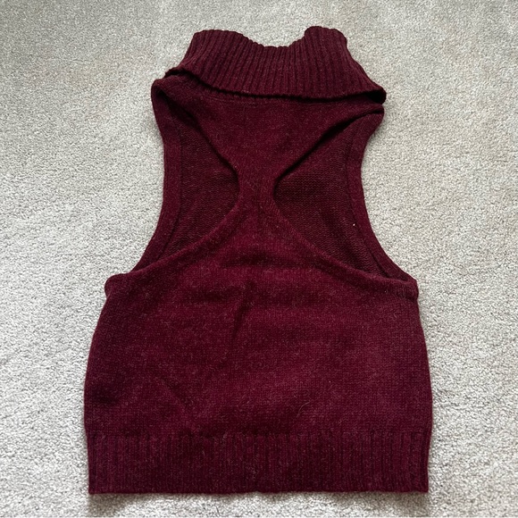 One Teaspoon Parisienne Roll Neck Turtleneck Wool Blend Knit Top - Picture 4 of 6